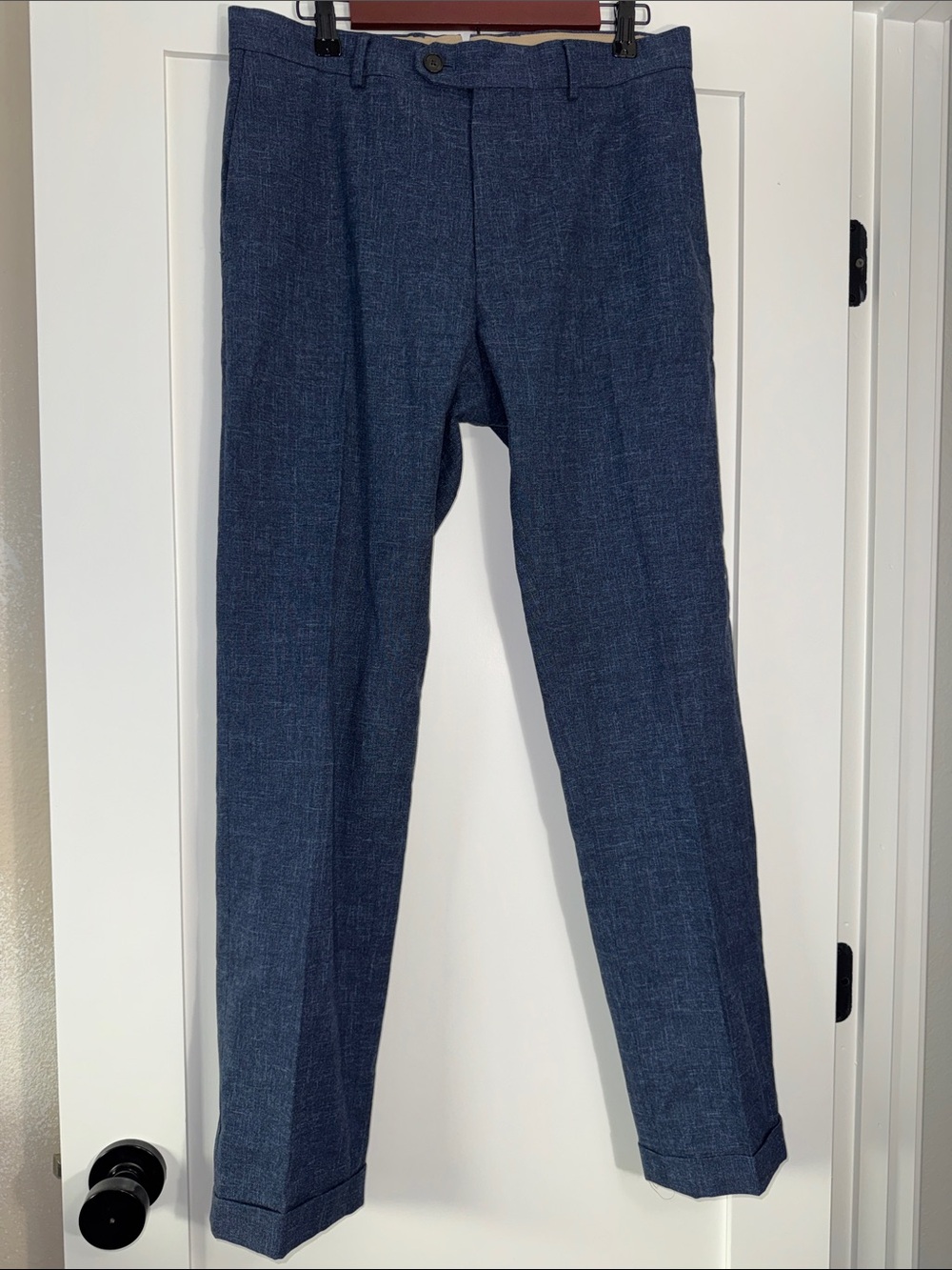 Banana Republic Men's Chambray Blue Tailored Fit Dress pants Sz 31x32